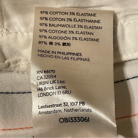 MAEVE by ANTHROPOLOGIE NWOT Classic Bee Print Track Pants in White - Picture 10 of 11